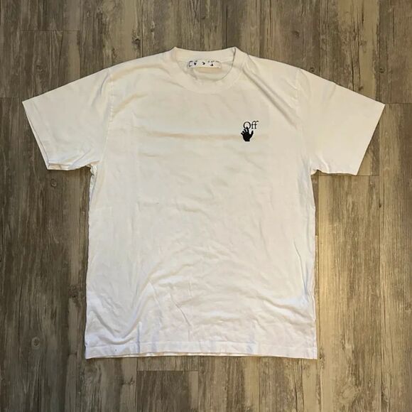 Off-White AW21 Faded Degrade Arrow Tee T-Shirt Size Large - Picture 1 of 5